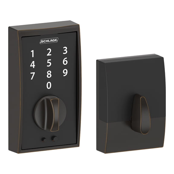 Schlage BE375VCEN716 Aged Bronze Century Touch Deadbolt