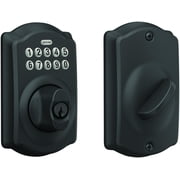 SCHLAGE BE365 CAM 622 Keypad Electronic Deadbolt, Matte Black