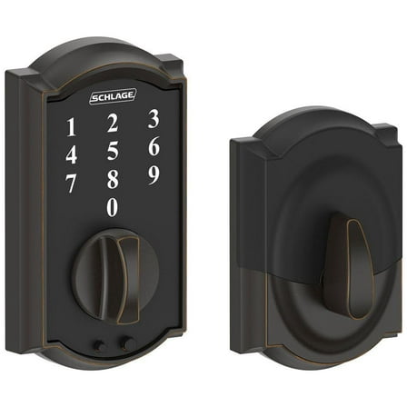 Schlage Be375-Cam Camelot Touch Keyless Electronic Deadbolt - Bronze