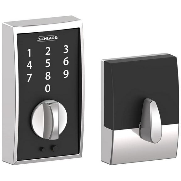 Schlage Be375-Cen Century Touch Deadbolt - Chrome