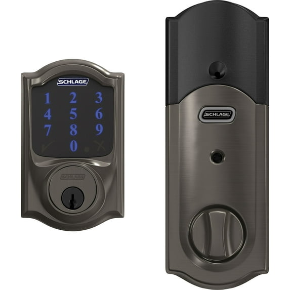 Schlage Be469nx-Cam Connect Camelot Touchscreen Electronic Deadbolt - Stainless Steel