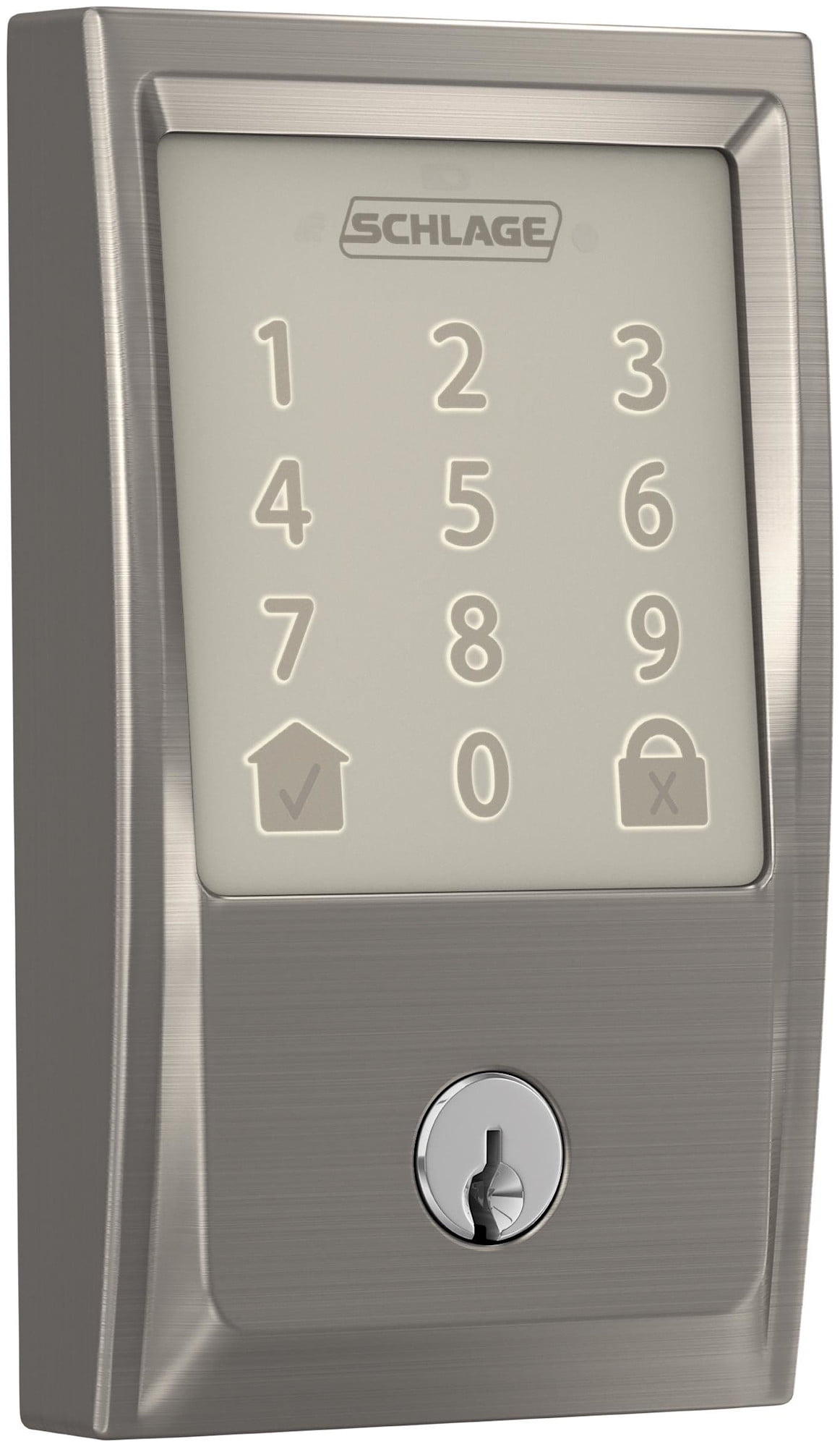 Schlage Encode Smart WiFi Deadbolt, Electronic Keypad, Built-in Alarm ...