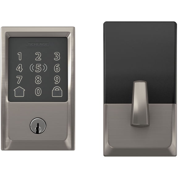 Schlage Be499wb-Cen Encode Plus Century Touchscreen Electronic Deadbolt - Nickel