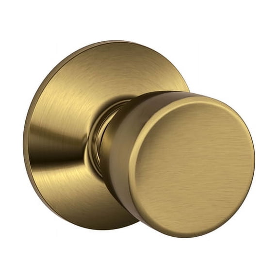 Schlage F10VBEL609 Antique Brass Finish Bell Knob Passage Set