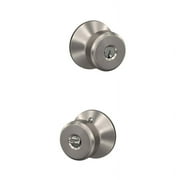 Schlage Bowery Satin Nickel Entry Knobs Grade 1 1-3/8 in.