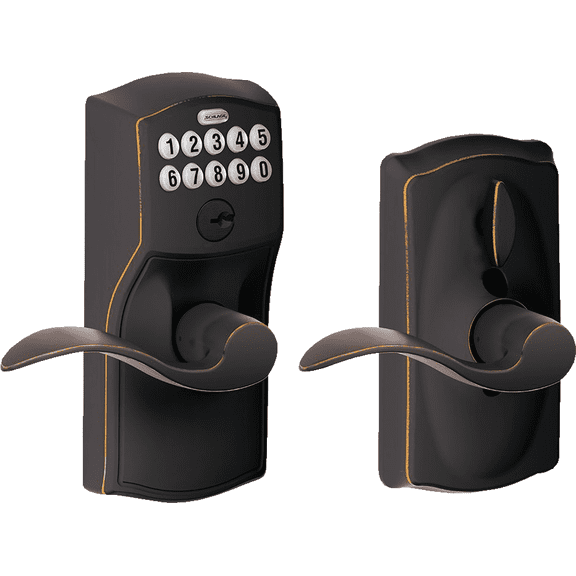 Schlage Camelot Lever Electronic Keypad Entry Lock - Pack of 12 Residential Use, Standard Application