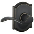 thumbnail image 1 of Schlage Camelot Trim with Accent Hall and Closet Lever, Aged Bronze (F10 ACC 716 CAM), 1 of 7