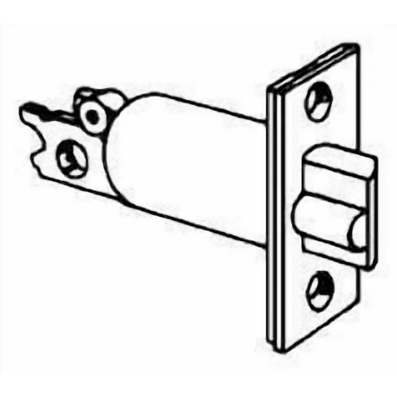 Schlage Commercial 12103605 B250 Series Square Corner Dead Latch with 2-3/4" Backset Bright Brass Finish