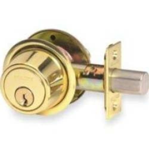 Schlage Commercial Bright Brass Deadbolt B560R605 B560R605