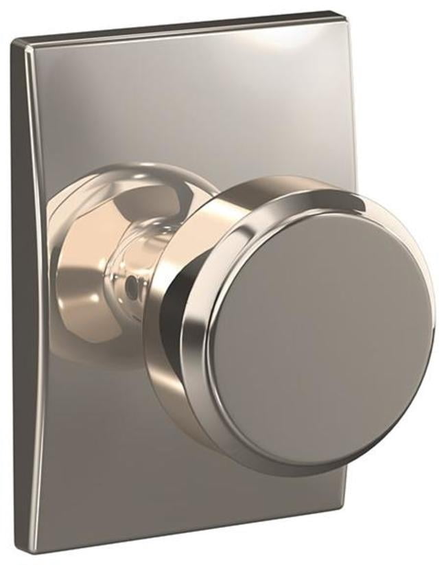 Schlage FC21BWE618CEN Custom Bowery Passage & Privacy Door Knob Set - Nickel