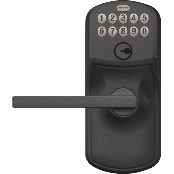 Schlage Electronic Keypad Entry Latitude Lever with Plymouth Trim - Single Pack