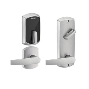 Schlage Electronics Integrated and Pushbutton FE410F GRW JUP 626 Grade 2 Electric Deadbolt Lock, Includes Touchless, Bluetooth Smart Reader, Keyless