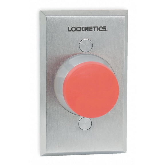 Schlage Electronics Standard Push Button,Red,Steel  623RD