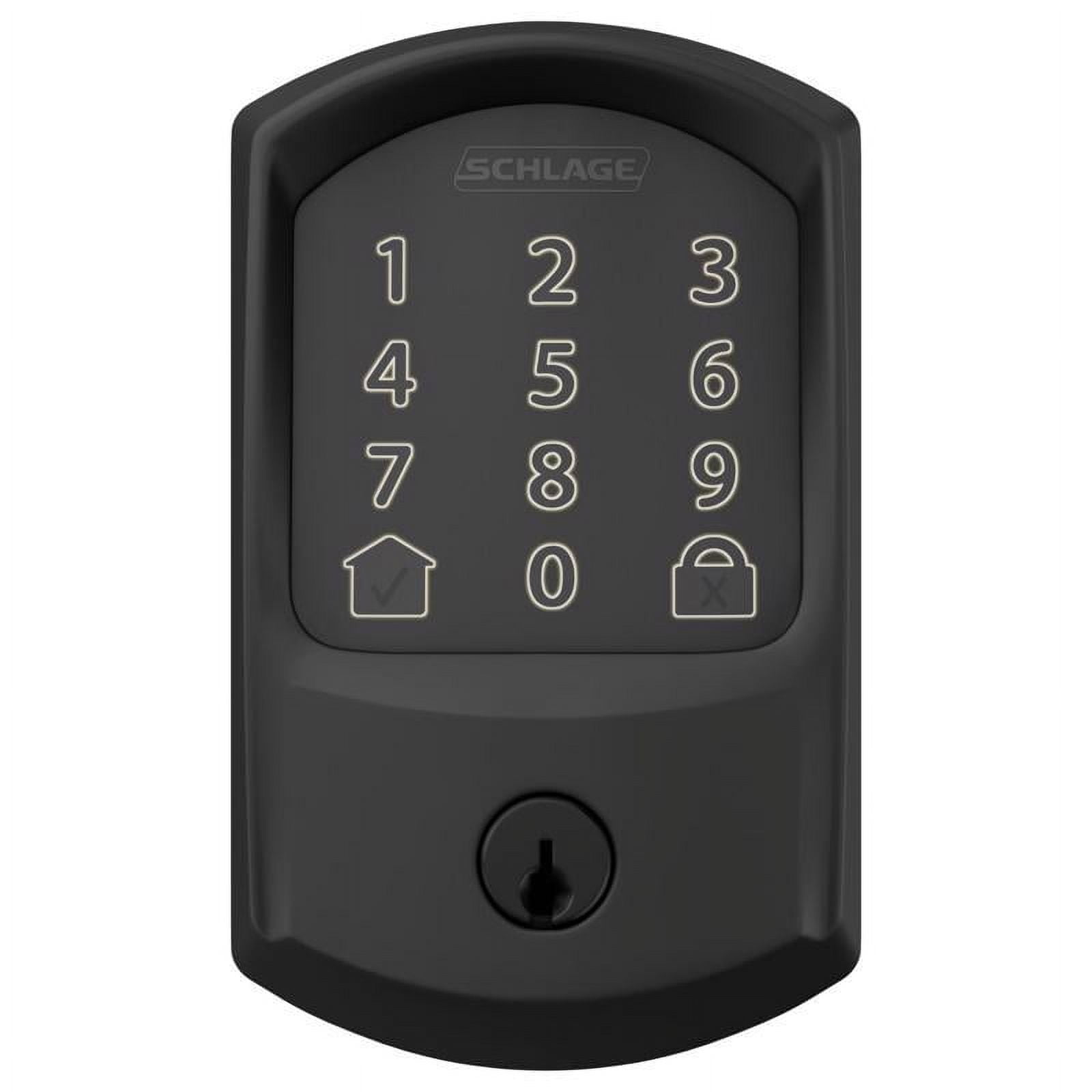 Schlage Encode Keyless Entry Deadbolt - Wifi Smart Lock - 1 Piece, Matte Black Metal