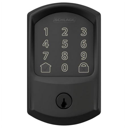 Schlage Encode Keyless Entry Deadbolt - Wifi Smart Lock - 1 Piece, Matte Black Metal