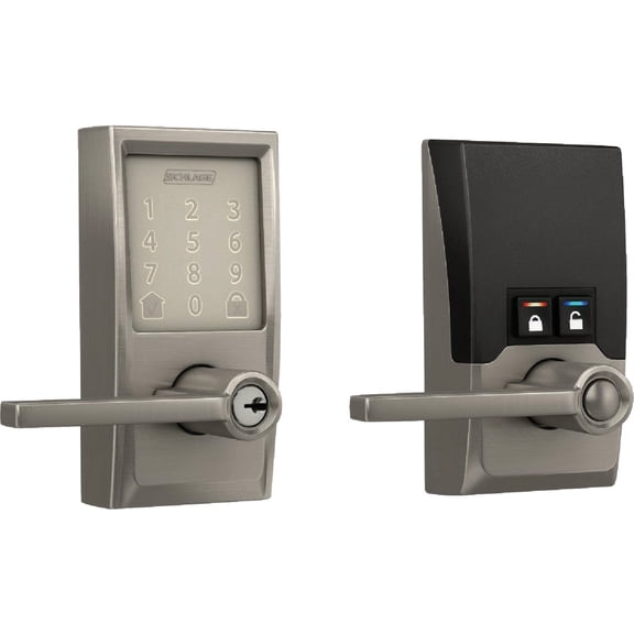 Schlage Encode Smart WiFi Privacy Door Lever Lockset - Pack of 4