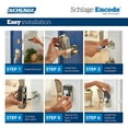 thumbnail image 1 of Schlage - Encode Wi-Fi Touch Screen Deadbolt - Matte Black, 1 of 2