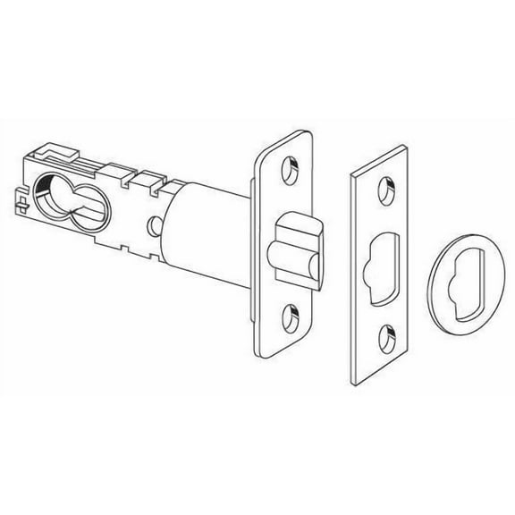 Schlage F-Series Adjustable Replacement Deadlatch, Brass