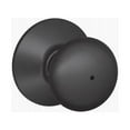 thumbnail image 1 of Schlage F-Series Plymouth Matte Black Privacy Knob Right or Left Handed, 1 of 8