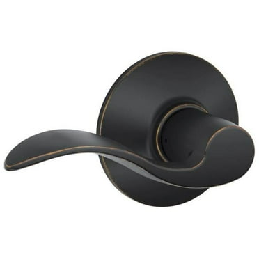 Schlage F10 ACC 716 Accent Hall and Closet Lever, Aged Bronze