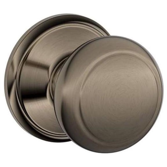 Schlage F10 AND 620 16-080 10-027 Andover Hall and Closet Knob, Antique Pewter