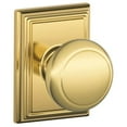 thumbnail image 1 of Schlage F10AND605ADD Addison Collection Andover Passage Knob, Bright Brass, 1 of 7