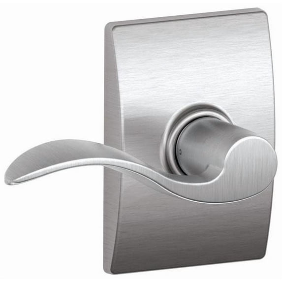 Schlage F10-Acc-Cen Accent Passage Door Lever Set - Chrome