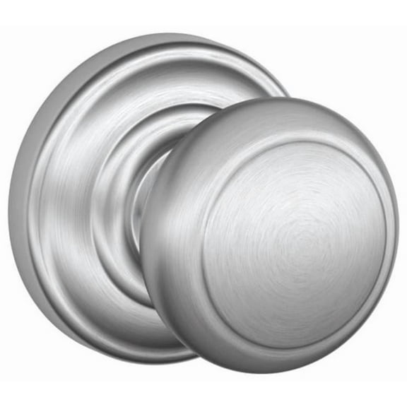 Schlage F10-And-And Andover Passage Door Knob Set - Chrome