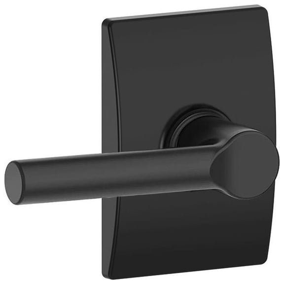 Schlage F10-Brw-Cen Broadway Passage Door Lever Set - Black