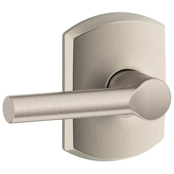 Schlage F10-Brw-Grw Broadway Passage Door Lever Set - Nickel