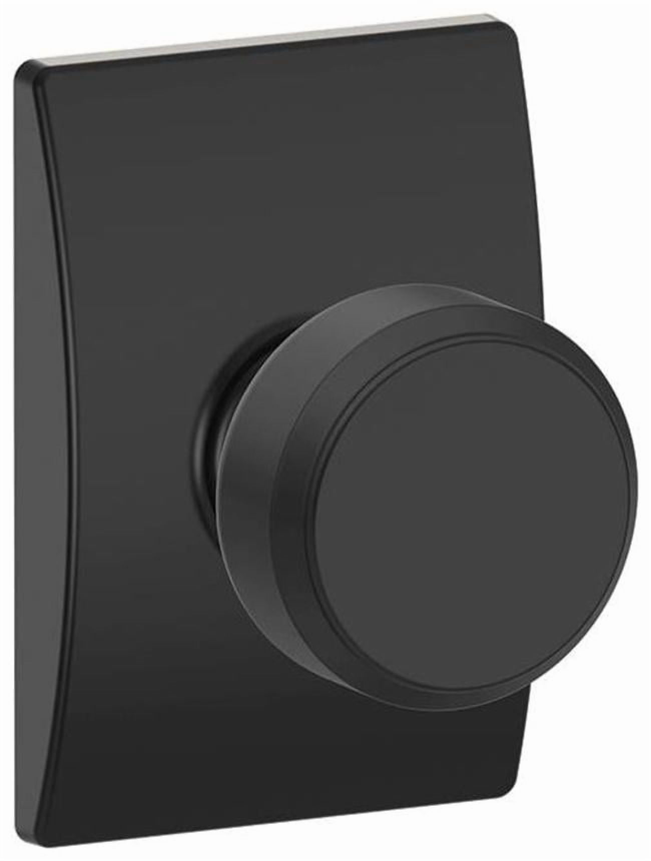 Schlage F10BWE622CEN Bowery Passage knob Matte Black