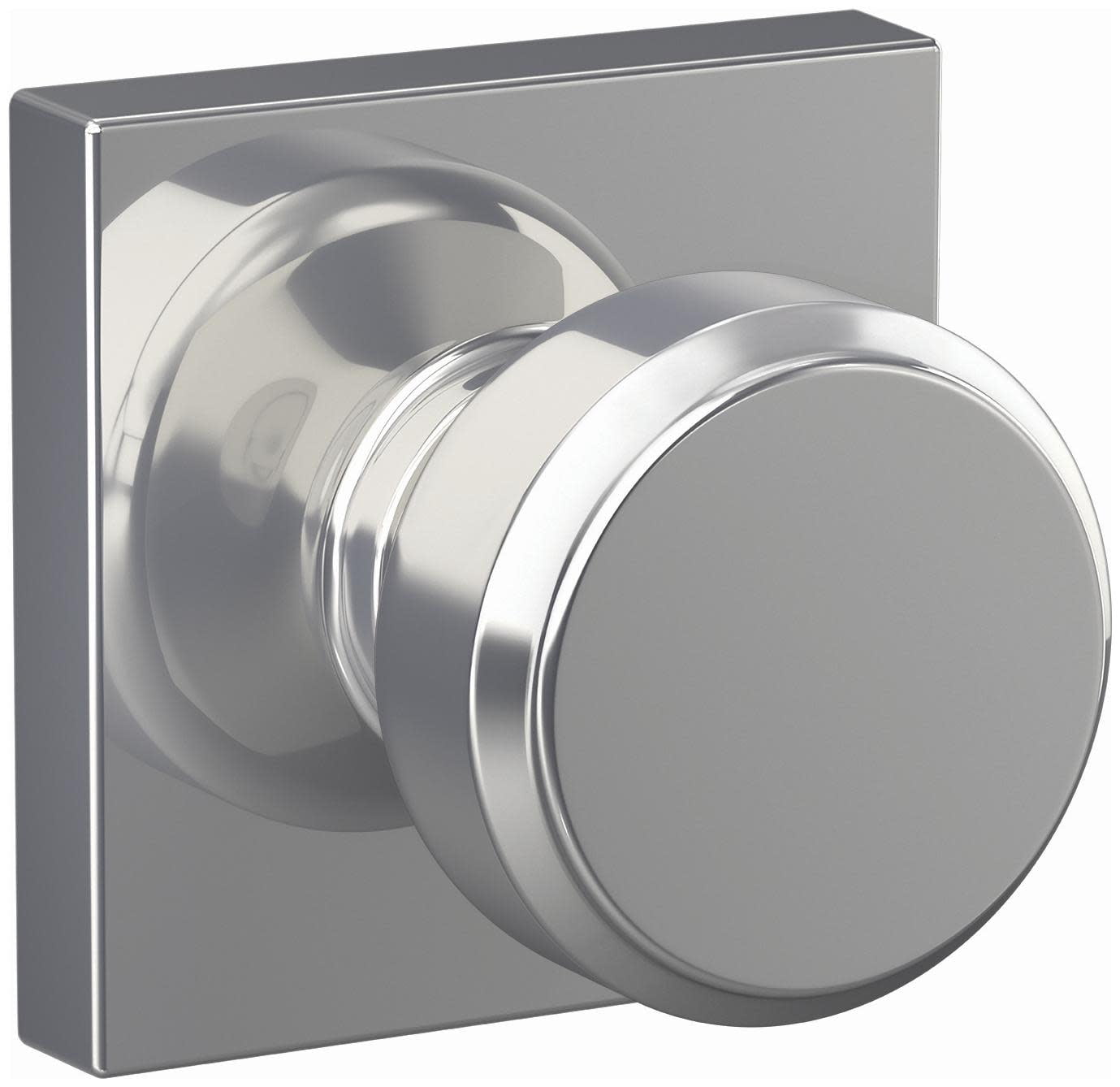 Schlage F10BWE625COL Bowery Passage Door Knob Set - Chrome