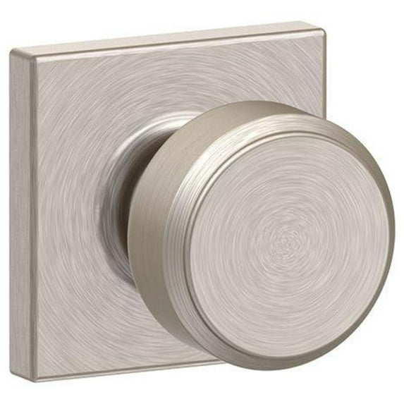 Schlage F10-Bwe-Col Bowery Passage Door Knob Set - Nickel