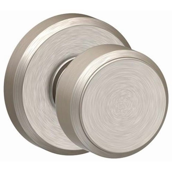 Schlage F10BWE619GSN Bowery Passage Door Knob - Nickel