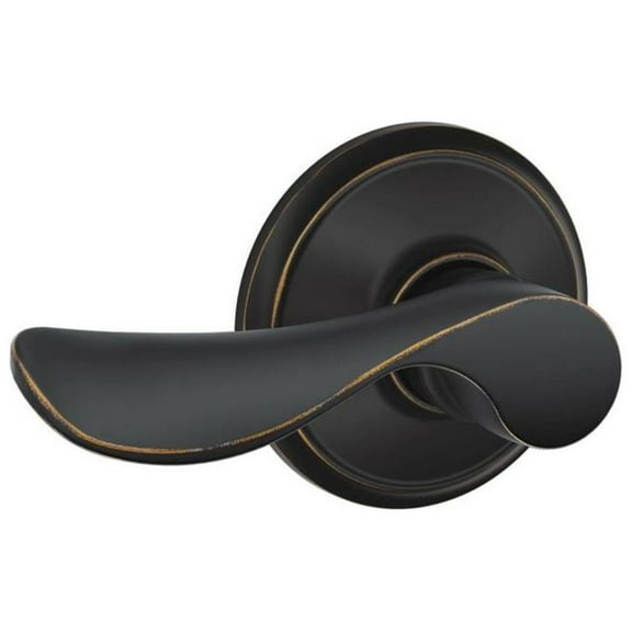 Schlage F10 CHP 716 16-080 10-027 Champagne Hall and Closet Lever, Aged Bronze