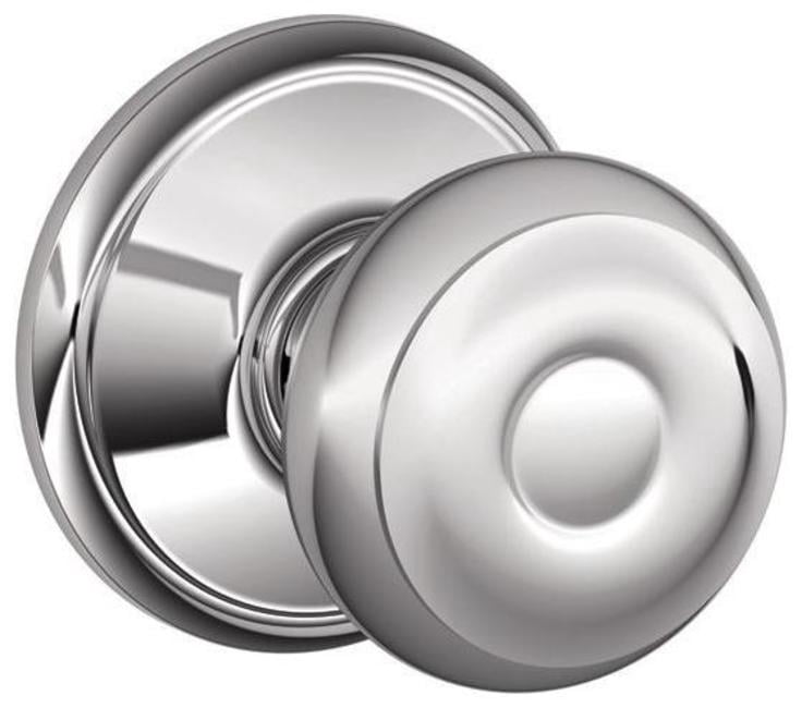 Schlage F10GEO625 Georgian Passage Door Knob Set - Chrome