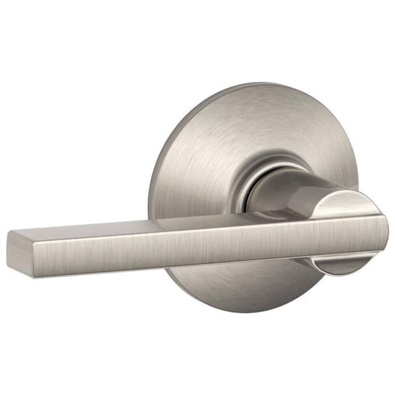 Schlage F10 LAT 619 Latitude Passage Lever, Satin Nickel