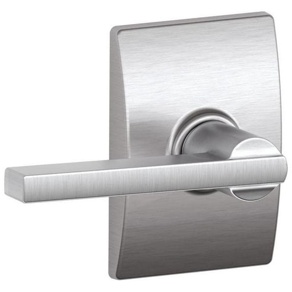 Schlage F10 LAT 626 CEN Century Collection with Latitude Passage Lever, Satin Chrome