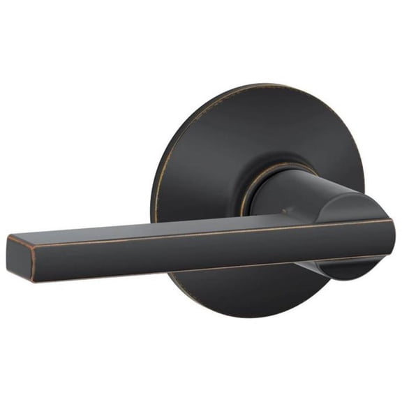 Schlage F10 LAT 716 Latitude Passage Lever, Aged Bronze