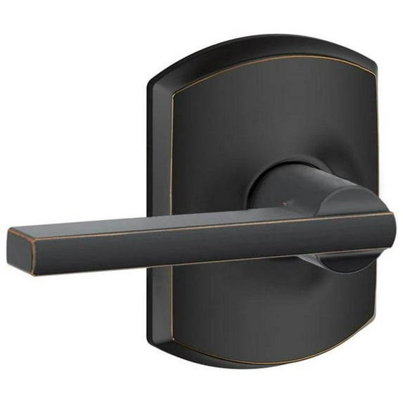 Schlage F10-Lat-Grw Latitude Passage Door Lever Set - Bronze