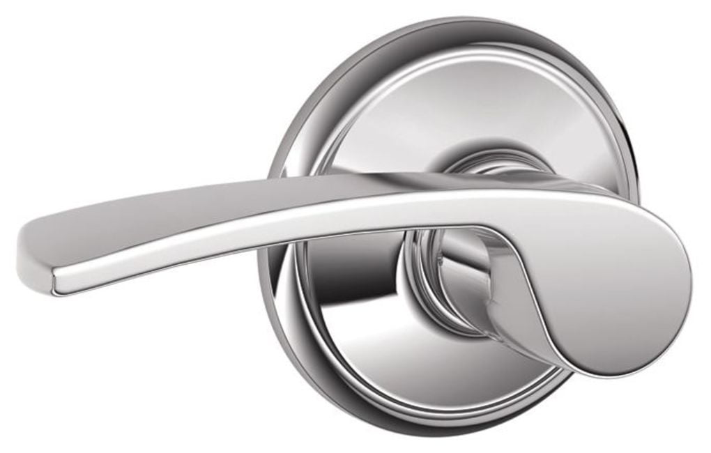 SCHLAGE F10-MER-GRW メラーノパッセージドアレバーセット 装飾グリニッチローズ付き サテンクローム Schlage F10 MER 622 Merano Door Lever, Hall \u0026 Closet Passage Lock