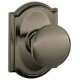 thumbnail image 1 of Schlage F10-Ply-Cam Plymouth Passage Door Knob Set - Grey, 1 of 7