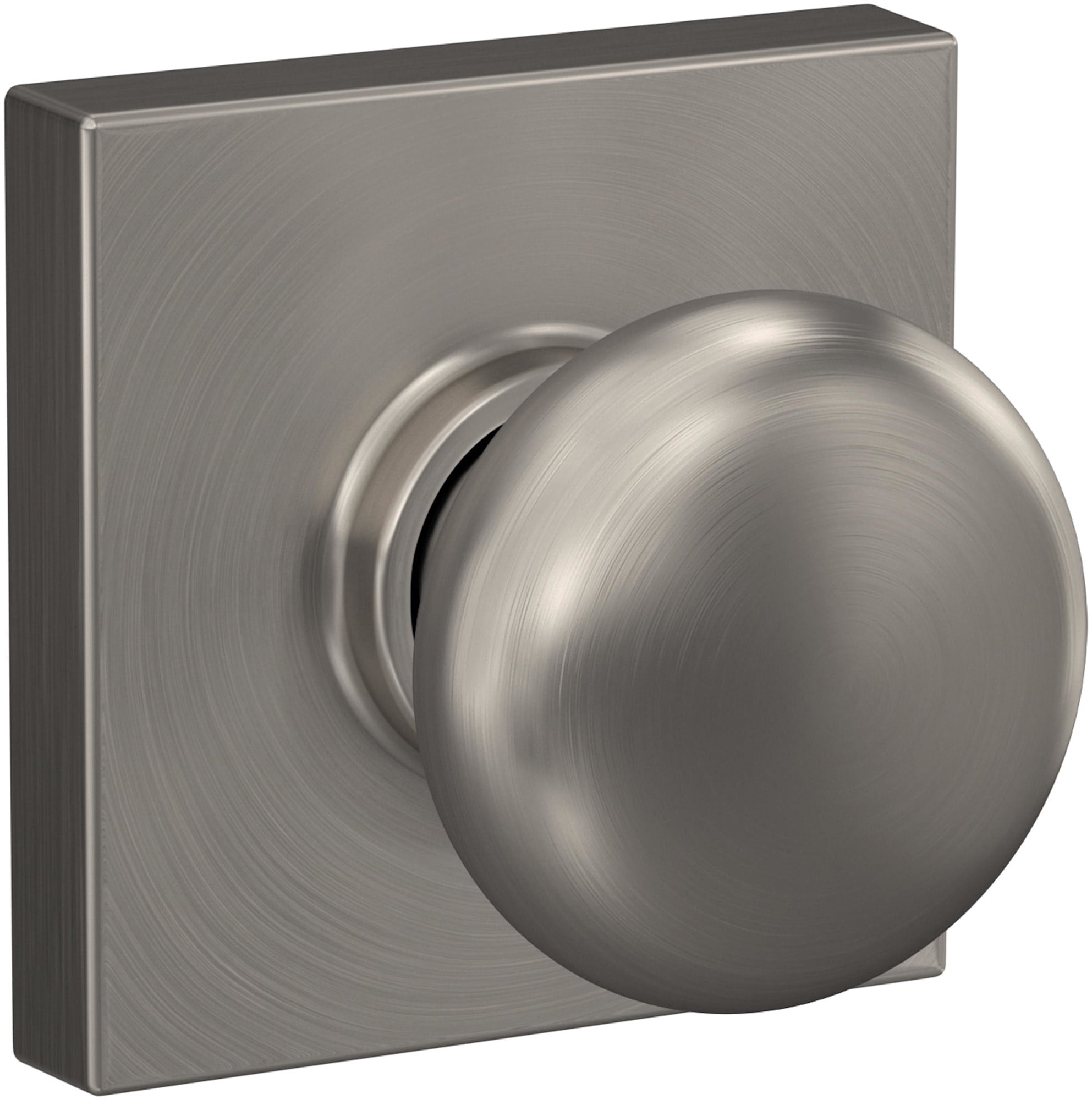Schlage F10PLY619COL Plymouth Passage Door Knob Set - Nickel