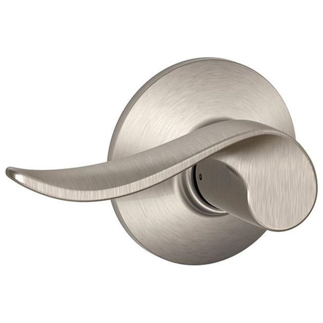 Schlage F10 SAC 619 Sacramento Passage Lock Lever, Satin Nickel