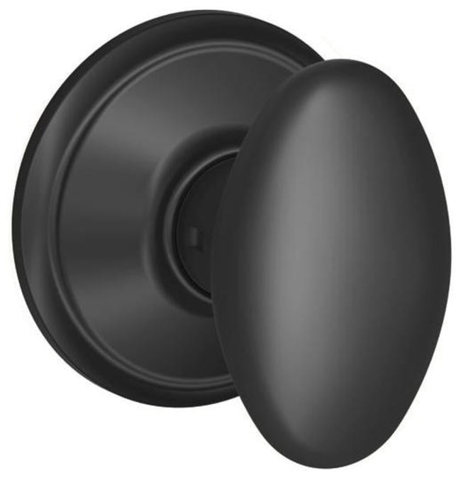 Schlage F10 SIE 622 16-080 10-027 Siena Hall and Closet Knob, Matte Black