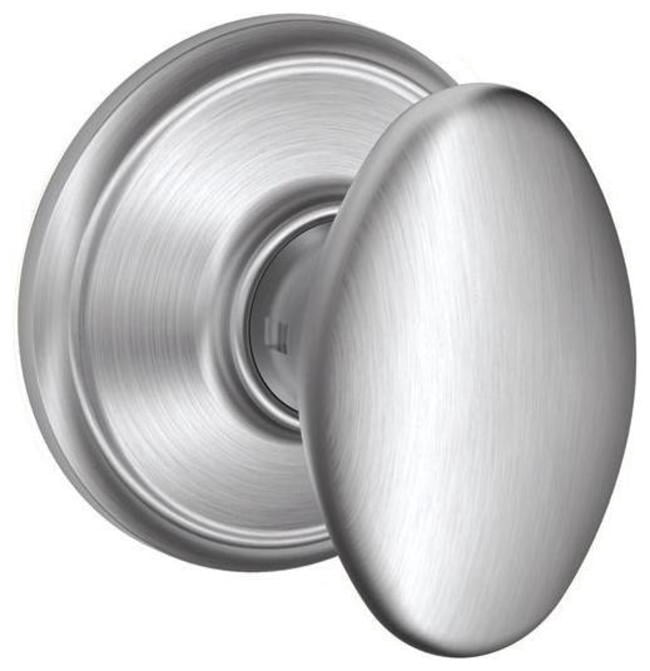 Schlage F10 SIE 625 16-080 10-027 Siena Hall and Closet Knob, Bright Chrome