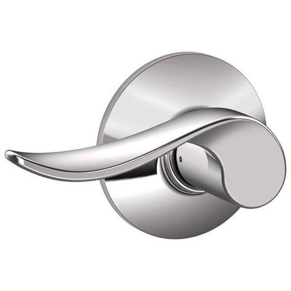 Schlage F10 Sacramento Passage Lock with 16080 Latch 10027 Strike Bright Chrome Finish