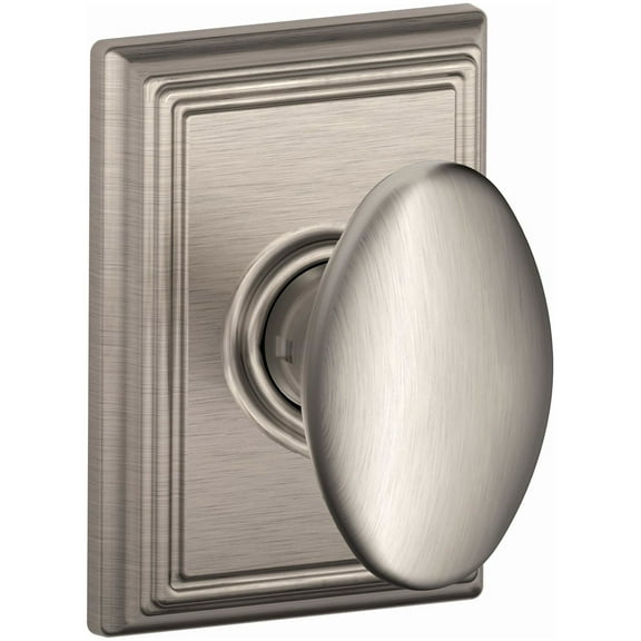 Schlage F10-Sie-Add Siena Passage Door Knob Set - Nickel