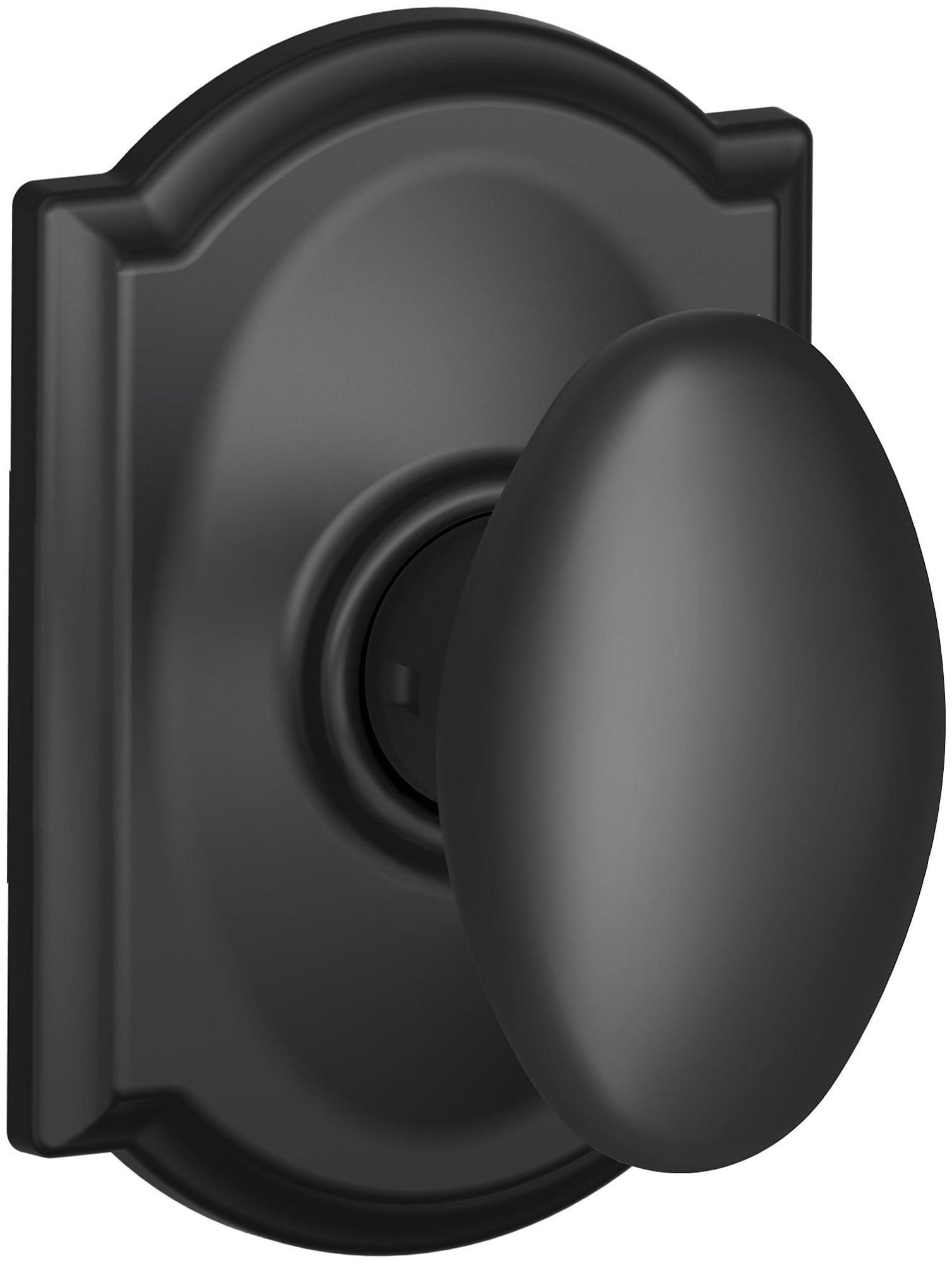 Schlage F10SIE622CAM Siena Passage Door Knob Set - Black