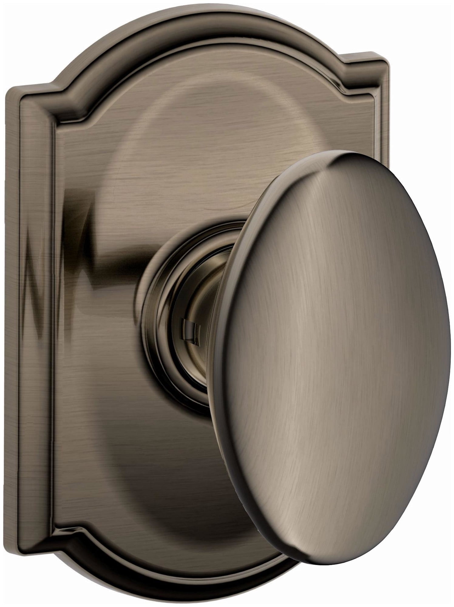 Schlage F10SIE620CAM Siena Passage Door Knob Set - Grey